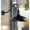FORMAIMI 15" Large Barn Light- Dusk to Dawn Outdoor Gooseneck