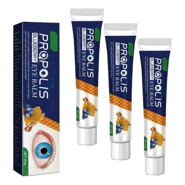 3×crema Para La Salud Ojos Con Propóleo Y Arándanos Bright