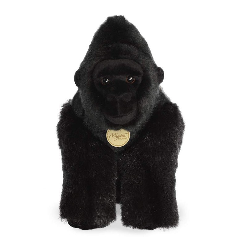 Aurora, 80431, MiYoni Silverback Gorilla, 13In, Soft Toy, Black