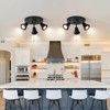 SEEBLEN 3-Light Industrial Directional Track Lighting with Pull Chain On/Off,