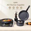 GiPP Ceramic Pots and Pans Set Non Stick, Nonstick Detachable