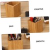 STOBOK Bamboo Storage Bucket Desk Pen Holder Organizer Kitchen Organizer