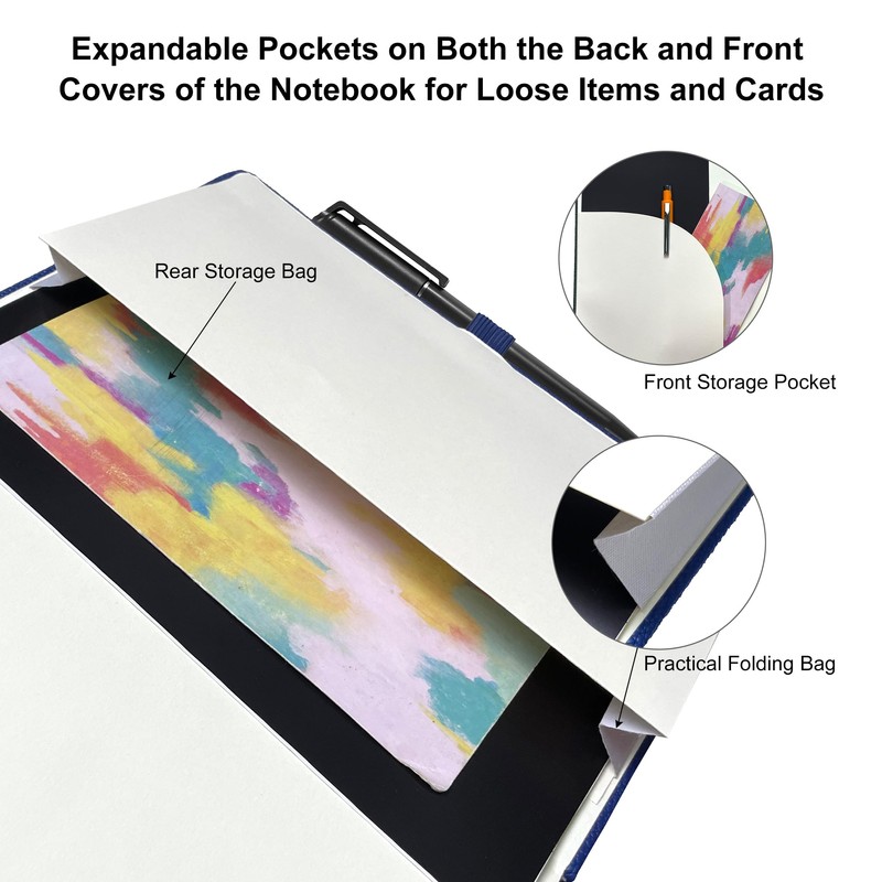 Mlife A5 Thickened Journal Notebook-Lined Notepad with 360 Pages and