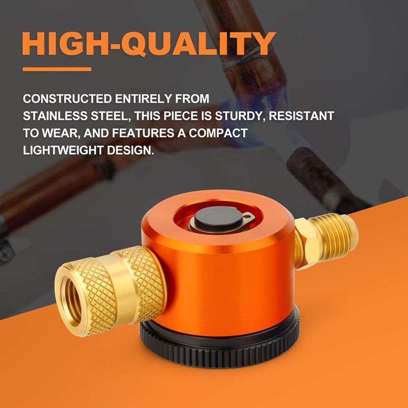 GASHER Nitrogen Purge Tool, HVAC Purge Nitrogen Flow Regulator for