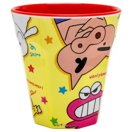 Tees Factory KS-5525540MI Crayon Shin-chan Plastic Melamine Cup, 9.1 fl oz (270 ml)
