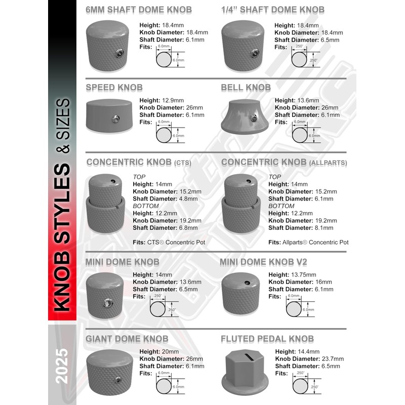 Xentric Guitars - Ignite Series Resin Guitar Knobs (Speed Knob,