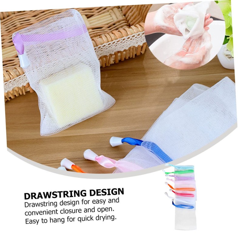 NOLITOY Pcs Random Pouch Shower Foaming Nets Cleansing Maker Nets