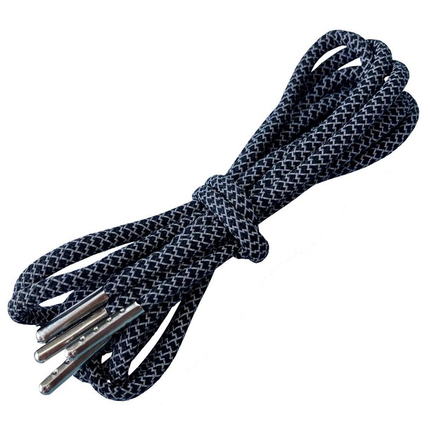 Flyinggoldfish Reflective Shoe Laces Round Shoelaces Rope with Metal Head