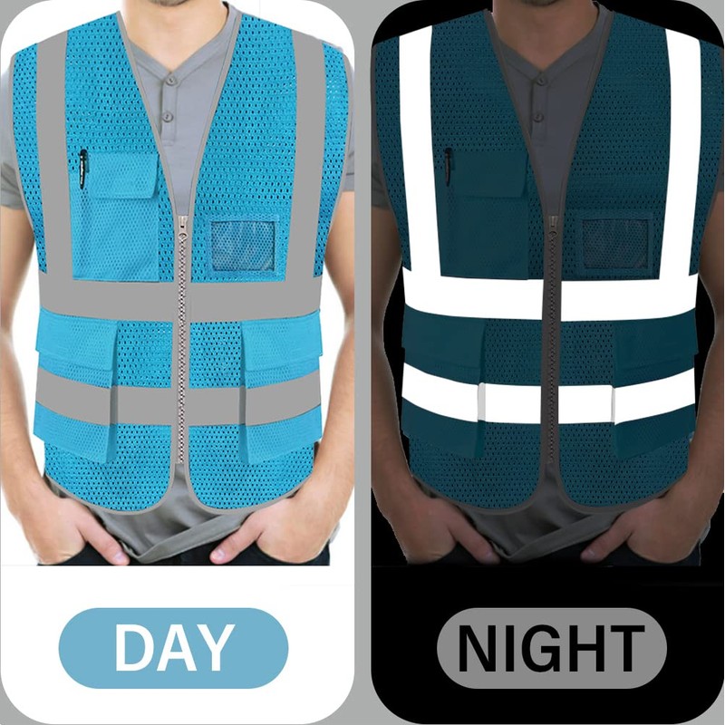 FEimaX FEimaX High Visibility Safety Vest Mesh Reflective Work Vests