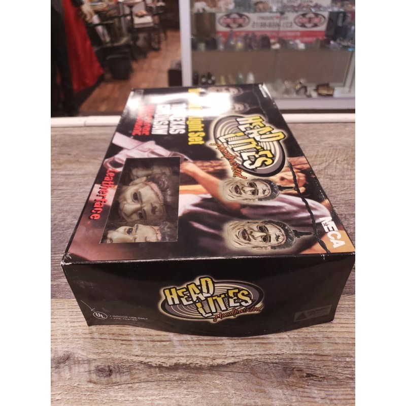 NECA TEXAS CHAINSAW MASSACRE HEAD LITES LEATHERFACE HANDPAINTED 10 SET