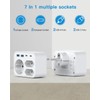 Multiple Plug for Sockets, 3 Sockets with 2 USB A