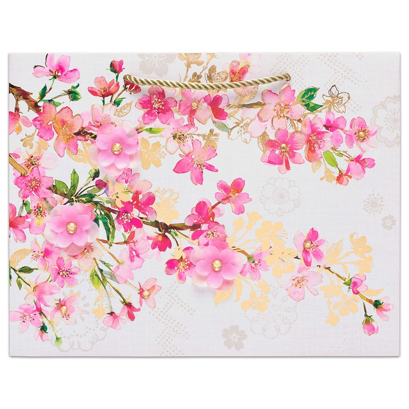 Papyrus 13" Large Gift Bag (Graceful Bloom) for Weddings, Bridal