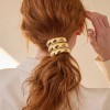 Haircuff Liga Para Cabello Accesorios De Moda Scrunchi Metal