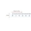 Kozelo Adhesive Tape Measure Metric - [100cm x Vertical Read]
