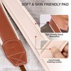 Padwa Lifestyle Tan Padded Leather Camera Strap - Full Grain