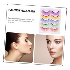 Ipetboom Sets Fake Eyelashes Thick Volume Makeup Lashes Natural Look False Lash Set for Parties Nights Pairs