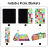 Supfitness Extra Large Picnic Blankets Waterproof Foldable (60"x 80") Boho