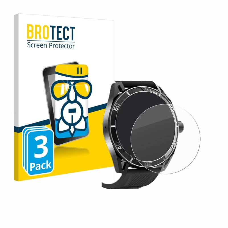 BROTECT Protective Glass for Yuede Smartwatch 1.43 Inch (Round) (Pack