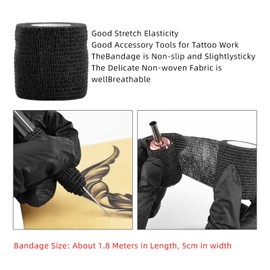 Tattoo Kit with Wireless Tattoo Gun, Low Noise Tattoo Pen with 2000mAh Power Supply, Tattoo Gun Kit for Beginners with 1Pcs RCA Replacement Head, 1Pcs Replacement Handle, 20Pcs Tattoo Ink Cups