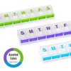 EZY DOSE Weekly (7-day) Push Button Pill Organizer and Planner