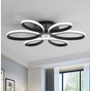 Modern Ceiling Light, LED Linear Semi Flush Mount Ceiling Lighting,