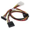 SATACables SATA Y Power Cable 1 Molex 4-Pin Adapter to
