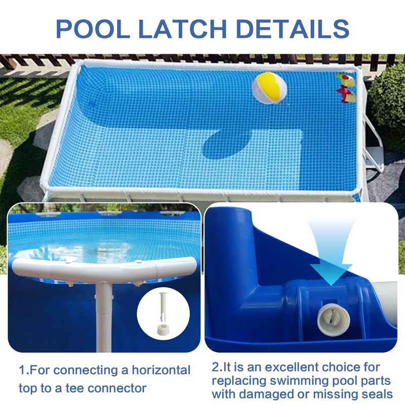ZDNT 10 Pieces Plastic Pool Joint Pins Set Plastic Replacement