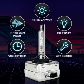 Innovited HID Xenon D3S 6000K Replacement Bulbs (1 Pair) Diamond White