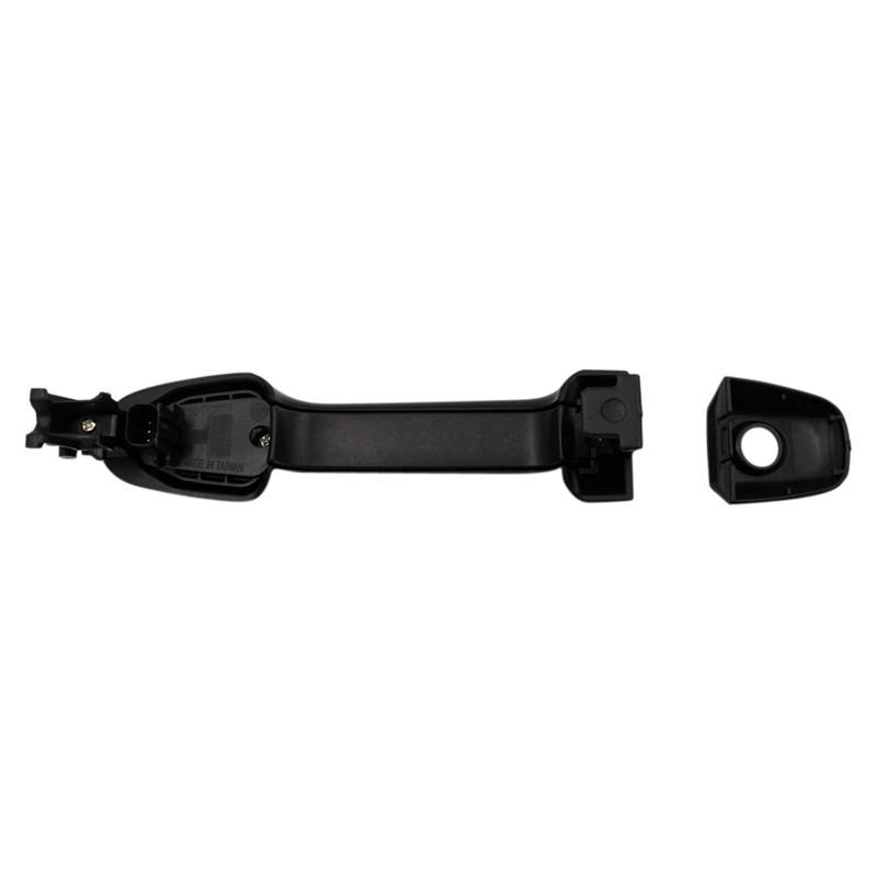 TRQ Front Left Exterior Door Handle Black Drivers Side Compatible