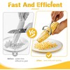 2PCS Upgraded Corn Peeler 304 Stainless Steel Corn Kernel Remover,