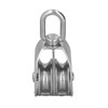 50mm/2.0in Marine Pulley Double Roller 400kg Loading 304 Stainless Steel