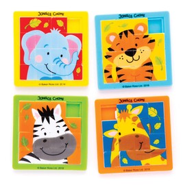 Baker Ross AW748 Jungle Chums Sliding Puzzles (Pack of 5)