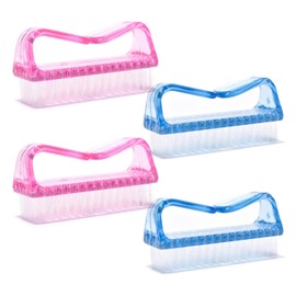 KADS 4Pcs Handheld Nail Brush Set, Nail Dust Cleaning Brush, Toe Cleaning Brush, Manicure Pedicure Tools