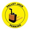 Pallet Jack Parking Floor Decals Yellow Anti-Slip Round Shape C