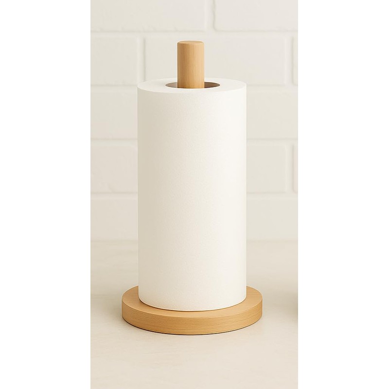 Accent Vibes Puregrain Paper Towel Holder, Beech Wood, 30 cm
