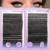 Lash Clusters Kit 720Pcs 60D+80D Natural Cluster Eyelash Extensions Individual