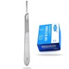 PC 100 SCALPEL BLADES # 12 WITH FREE HANDLE #