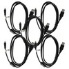 vhbw 5x USB-Kabel Datenkabel (Standard-USB Typ A auf Kamera) kompatibel