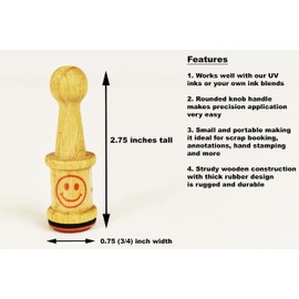 Little Classic Rubber Stamp (Smiley Face)