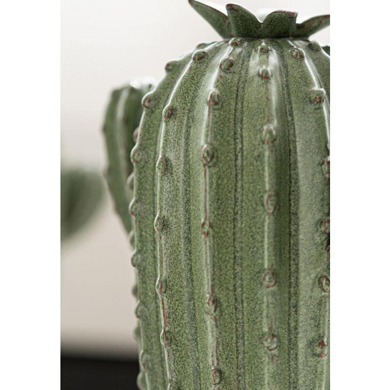 Cute Cactus Backflow Incense Burner, Green Ceramic Incense Holder Waterfall