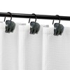 Sunlit Rustic Decorative Shower Curtain Hooks, Black Bear Shower Curtain