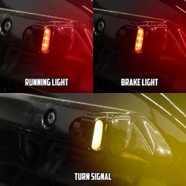 HDBUBALUS Motorcycle LED Turn Signal Blinker Indicator Tail Light Fit For Harley Sportster Nightster 975 2021-2023