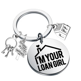 CENW Loan 0fficer Gift I'm Your Loan Girl Funny Mortgage Closing Real Estate Keychain (Loan Girl K EU)