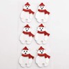 Glitter Polar Bears Christmas Craft Decorations (Pack of 6)