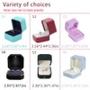 HSLFUAI 2 Pack Velvet Ring Box,Small Ring Box,Ring Box for