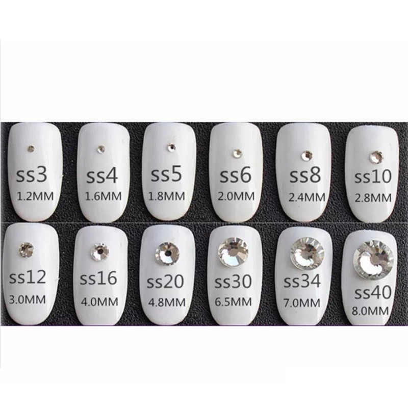 Xiaoya Cristal Para Uñas Decoración 1440 Pz Tornasol Ss20 Original