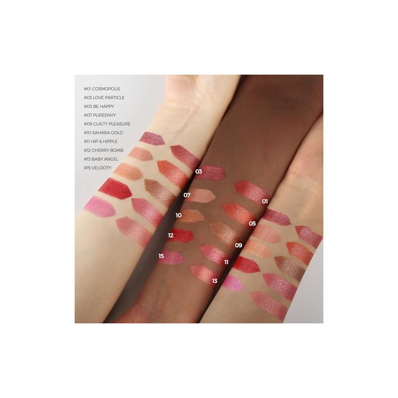 Anglicolor Labial Naranja MetáLico Nacarado Brillo 3D Hidratante