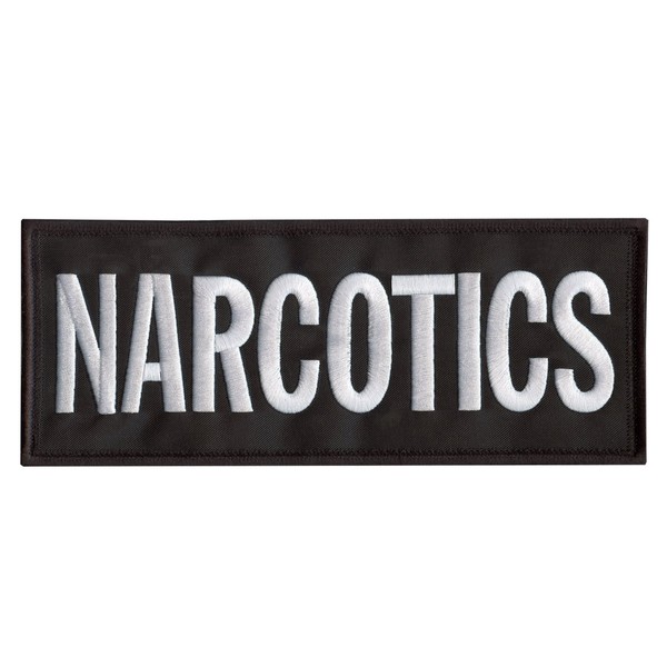 Narcotics Large XL 10'x4' Body Armor Plate Carrier Tactical Embroidered