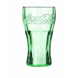 Libbey Coca-Cola 16-3/4-Ounce Glass Tumblers, Georgia Green, Set of 12