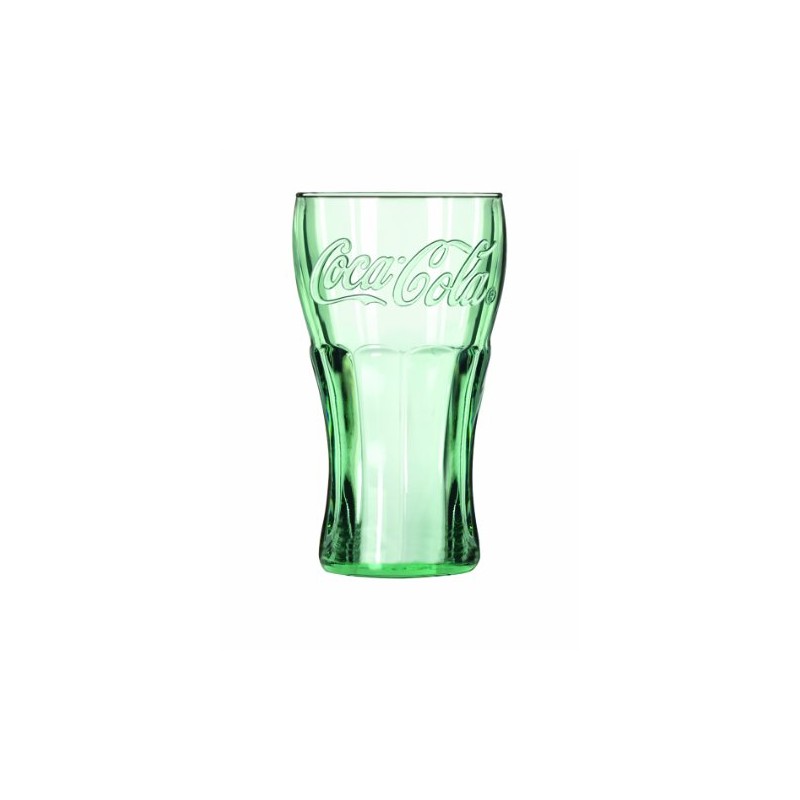 Libbey Coca-Cola 16-3/4-Ounce Glass Tumblers, Georgia Green, Set of 12